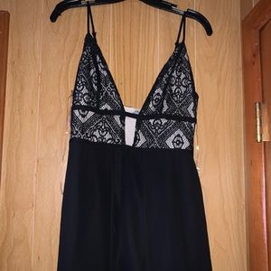 Charlotte Russe romper with long tail